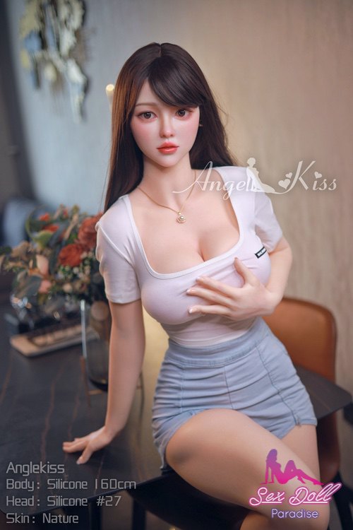 Asian Silicone Sex Doll 160cm With Black Hairs